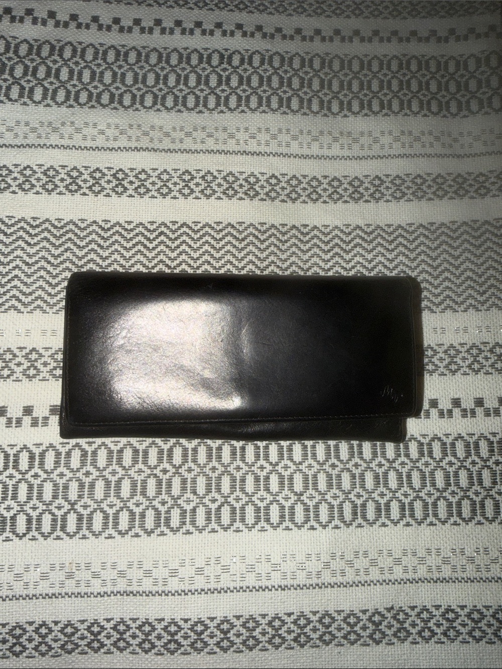 MONSAC black leather wallet